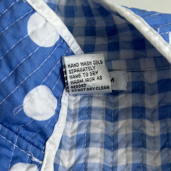 Patty Kim blue with white polka dots quilted roll sleeve open front jacket - Picture 14 of 16